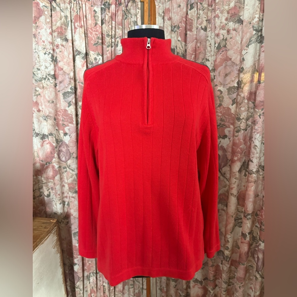 Cherokee Vibrant Red Knit Top